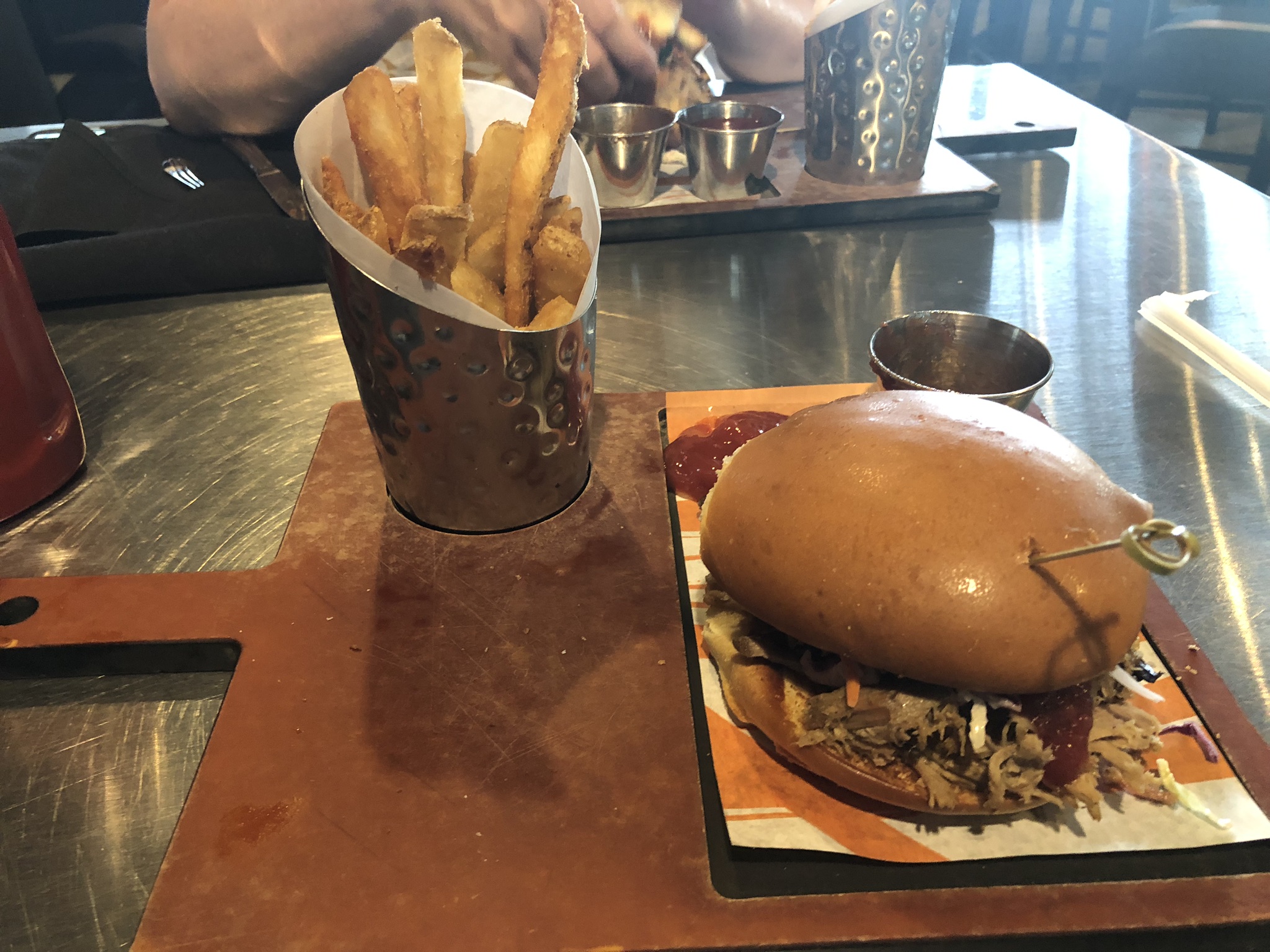 Pulled Pork Sandwich And Fries