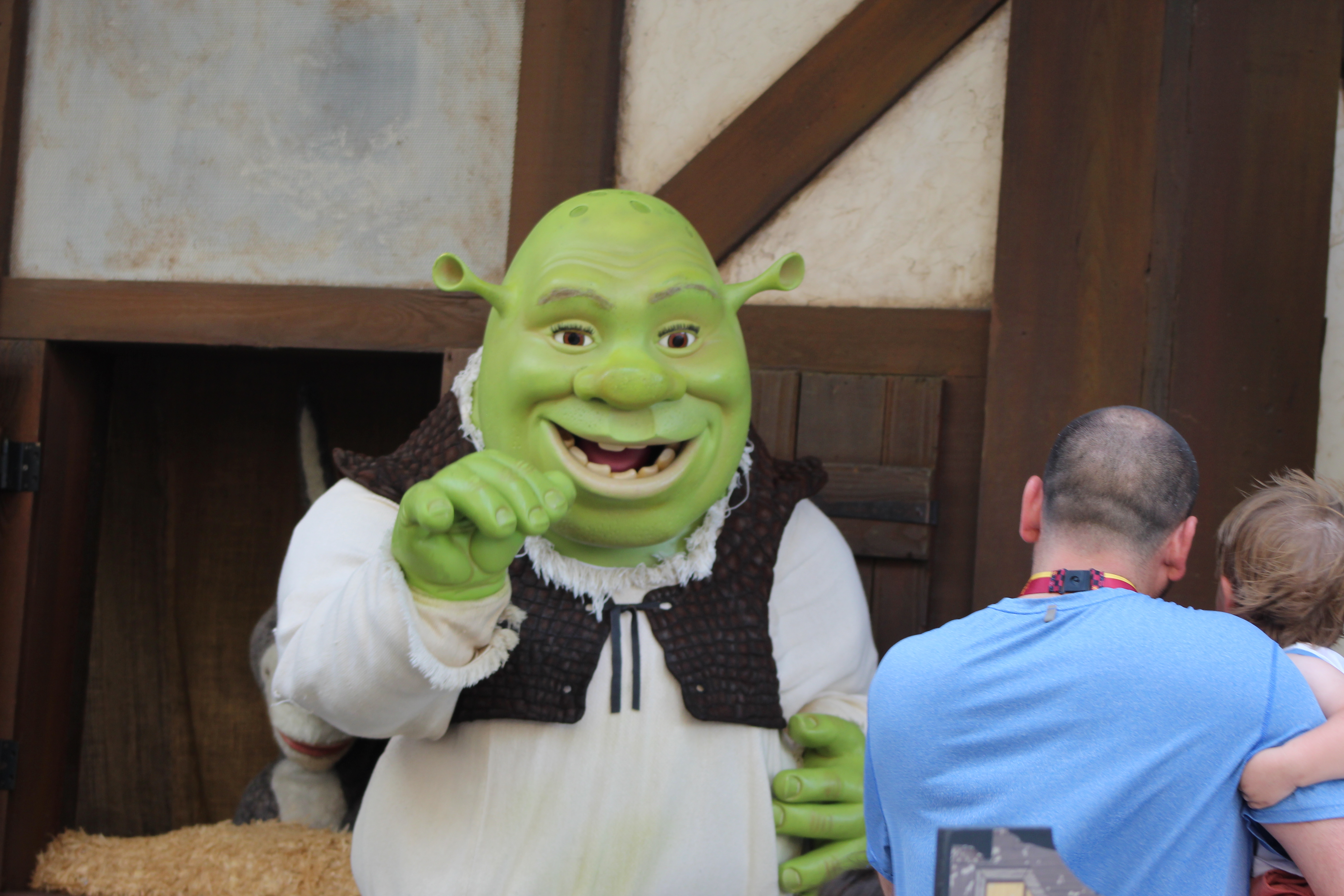 Shrek waving