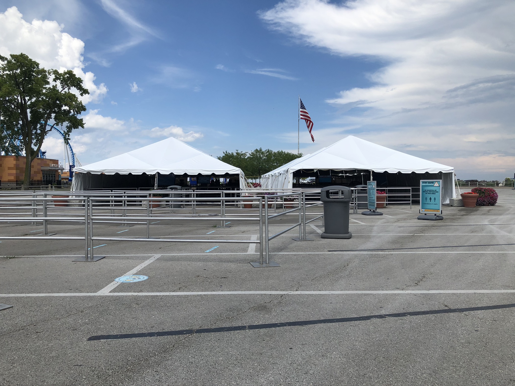 Cedar Point Entry tent