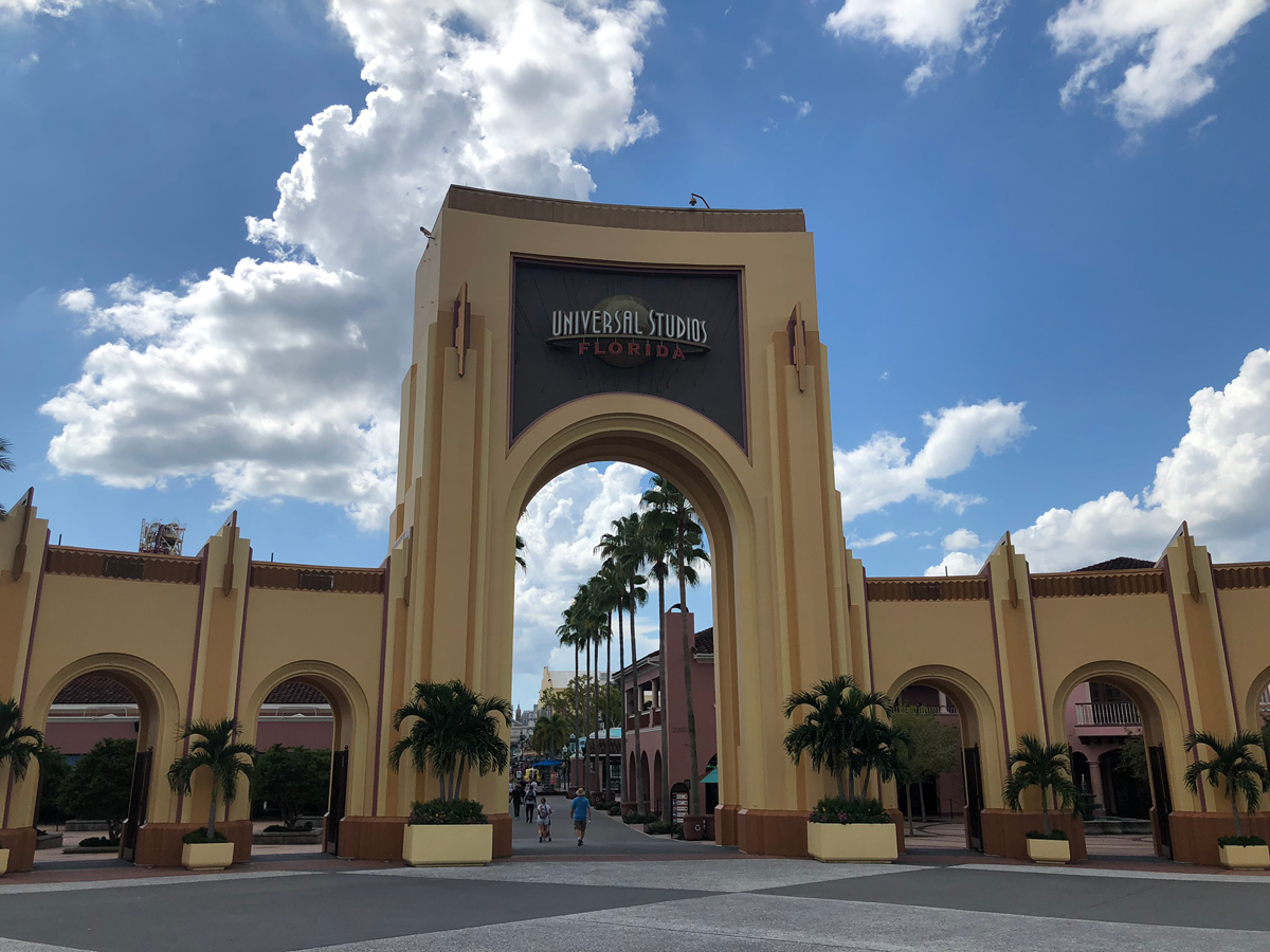 Universal Studios entry way